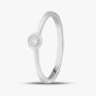 9ct White Gold 0.15ct Brilliant Cut Diamond Solitaire Ring 546073 375/WG