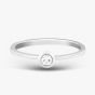 9ct White Gold 0.15ct Brilliant Cut Diamond Solitaire Ring 546073 375/WG