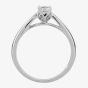 9ct White Gold 0.25ct Diamond Mount Accent Solitaire Ring TH010130R