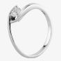 9ct White Gold 0.10ct Tension-set Diamond Solitaire Ring 10074WG/10-9