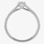 9ct White Gold 0.40ct Four Claw Diamond Solitaire Ring 30762WG/40-10