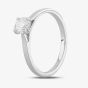 9ct White Gold 0.50ct Four Claw Round Diamond Solitaire Ring RI-2016(0.50CT) N