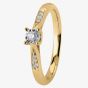 9ct Gold 0.19ct Solitaire Diamond Ring S4490D-9Y-019G