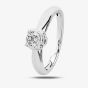 9ct White Gold 0.50ct Diamond Mount Accent Solitaire Ring TH010197R