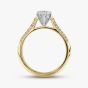 18ct Yellow Gold Certificated 0.90ct Brilliant Cut Diamond Shoulder Set Solitaire Ring 10637/18PT/M020(.70ct)