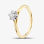 18ct Yellow Gold Certified 0.50ct Brilliant Cut Diamond Solitaire Ring 10638/18PT/MO - 50PT