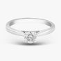 18ct White Gold 0.40ct Brilliant Cut Diamond Solitaire Ring 10-80-616/24-01-635 N