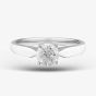 18ct White Gold 0.70ct Diamond Solitaire Ring PR12882 S/S
