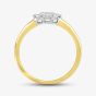 9ct Yellow Gold 0.15ct Diamond Trilogy Ring  PR05831W 015