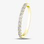 9ct Two Colour Gold 0.05ct Diamond Half Eternity Ring 50L67WG/05-10