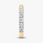9ct Yellow Gold 0.10ct Brilliant Cut Diamond Half Eternity Ring THR40294-10 (YG)
