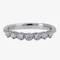 9ct White Gold Seven Stone Diamond Half Eternity Ring H6152D-9W-035F