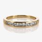 9ct Diamond Channel Set Half Eternity 0.25ct Ring DR115