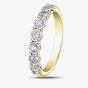 9ct Two Colour Gold 0.35ct Diamond Half Eternity Ring 50L67WG/35-10