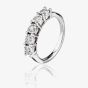 9ct White Gold 0.50ct Diamond Five Stone Ring TH010362R