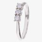 9ct White Gold 3 Stone 0.15ct Diamond Ring J4161D-9W-015G
