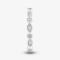 9ct White Gold 0.07ct Diamond Fancy Half Eternity Ring TH010325112142