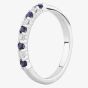 9ct White Gold 0.125ct Diamond Sapphire Ring TH010416R