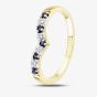9ct Yellow Gold Sapphire & Diamond Wishbone Ring R12720Y SAP