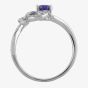 9ct White Gold Teardrop Tanzanite and Diamond Ring TH011020R