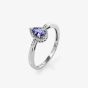 9ct White Gold Tanzanite and Diamond Jubilee Ring VR05604
