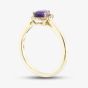 Tivon 18ct Yellow Gold Pear Cut Amethyst & Diamond Cluster Ring RY-1644-AM