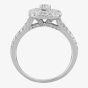 9ct White Gold 1.00ct Diamond Double Halo Ring TH011212R