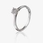 9ct White Gold 0.05ct Diamond Cluster Ring TH011222R