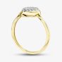 9ct Yellow Gold 0.15ct Brilliant Cut Diamond Pear Shape Cluster Ring THR40292-15CH