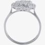 9ct White Gold Diamond Flower Cluster Ring BLPJR0217-D