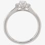 9ct White Gold 0.30ct Round Halo Diamond Shouldered Ring 30523WG/30-10 