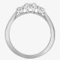 White Gold Oval 0.5ct Diamond Shoulder Cluster Ring 31139YW/50-9