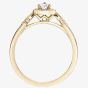 9ct Yellow Gold Pear Shaped 0.33ct Diamond Halo Ring 30980RG/33 YG