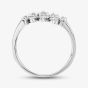  9ct White Gold 0.25ct Wave Cluster Ring 52F99W/25-10 