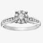 9ct White Gold 0.65ct Diamond Round Cluster Ring 3313WG/65-9