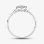 9Ct White Gold Oval Shaped Diamond Cluster Ring PR09837