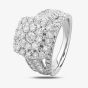 9ct White Gold 2.00ct Diamond Shouldered Cushion Cluster Ring TH011225112146