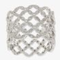 Ungar & Ungar 18ct White Gold & Diamond 0.80ct Wide Lattice Band Ring 8WR10618DD