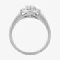 18ct White Gold 0.40ct Multi-Cut Diamond Cluster Ring TH011356R