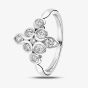 18ct White Gold 0.63ct Rubover-Set Diamond Fancy Ring LG208/RA N
