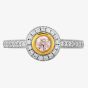 18ct White Gold Pink Diamond Cluster Halo Ring NTX0037 K