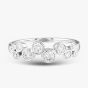 18ct White Gold 0.66ct Brilliant Cut Diamond Half Eternity Ring R24183GW18DD