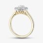 18ct Yellow Gold 0.77ct Diamond Oval Cluster Ring 31424YW/77-18
