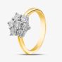  18ct Yellow Gold 1.00ct Diamond Cluster Ring BOJHX N