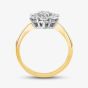  18ct Yellow Gold 1.00ct Diamond Cluster Ring BOJHX N