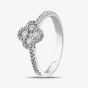  18ct White Gold 0.33ct Quatrefoil Cluster Ring BDCM M
