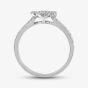  18ct White Gold 0.33ct Quatrefoil Cluster Ring BDCM M