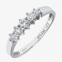 9ct White Gold 0.25ct Graduating Five Stone Diamond Ring PR02707W