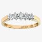 9ct Yellow Gold 0.25ct Graduating Five Stone Diamond Ring PR02707Y