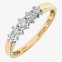 9ct Yellow Gold 0.25ct Graduating Five Stone Diamond Ring PR02707Y